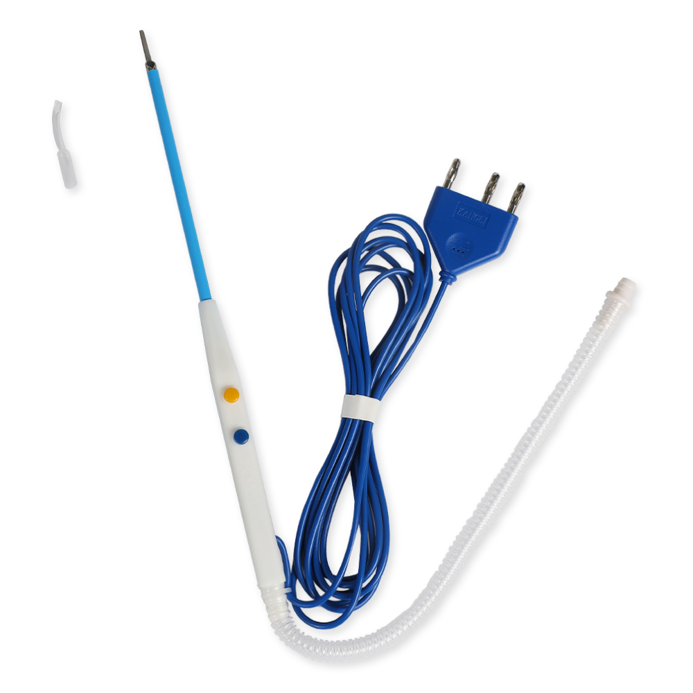 250 mm Saugnapfklinge, dehnbar, antihaftbeschichtet, Edelstahl, Einweg-Chirurgischer Elektrodenstift