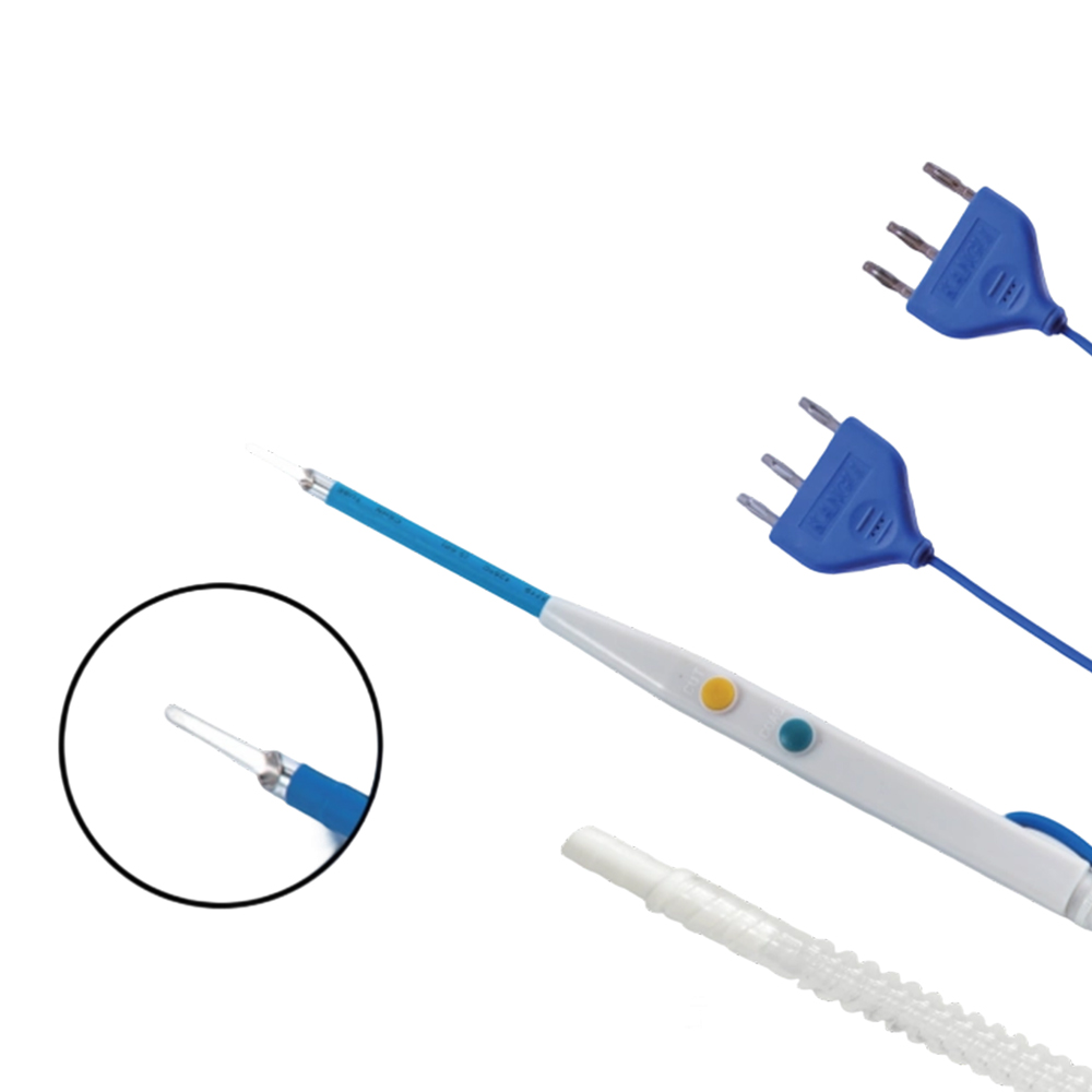200 mm flache Klinge aus Edelstahl, Handschaltertyp, Einweg-Chirurgischer Elektrodenstift