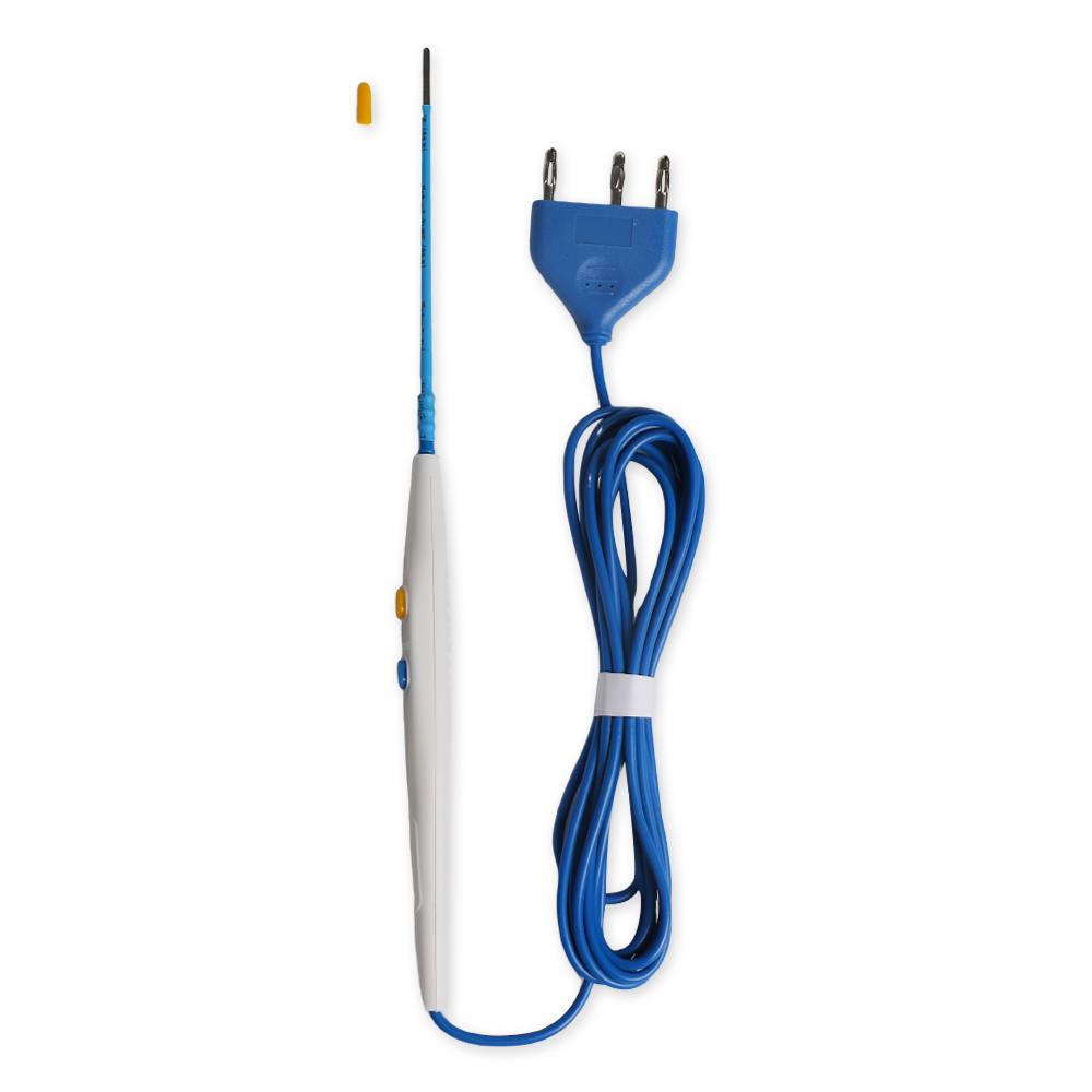 140 mm flache Klinge aus Edelstahl, Handschaltertyp, Einweg-Chirurgischer Elektrodenstift