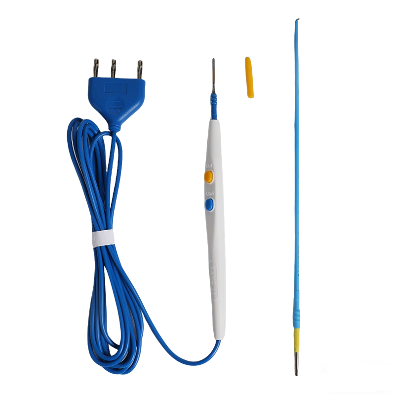 250 mm Hakenklinge Antihaftbeschichtung Edelstahl Handschalter Typ Einweg Chirurgischer Elektrodenstift