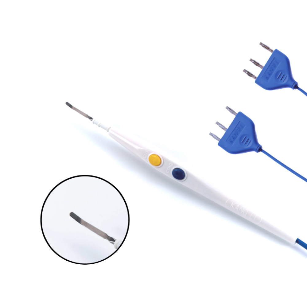 70 mm gebogene Klinge Edelstahl Handschalter Typ Einweg Chirurgische Elektrode Bleistift