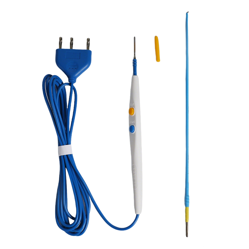 350 mm Hakenklinge Antihaftbeschichtung Edelstahl Handschalter Typ Einweg Chirurgischer Elektrodenstift